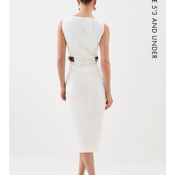 Karen Millen Ivory Linen Dress - Picture 2 of 7